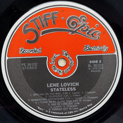 Lene Lovich : Stateless (LP, Album, RE, Car)