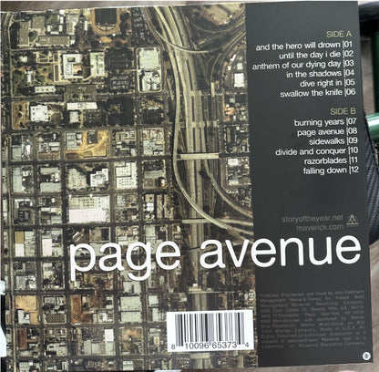 Story Of The Year : Page Avenue (LP, Album, Ltd, RE, Gre)