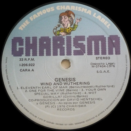 Genesis : Wind & Wuthering (LP, Album, RE, Gat)