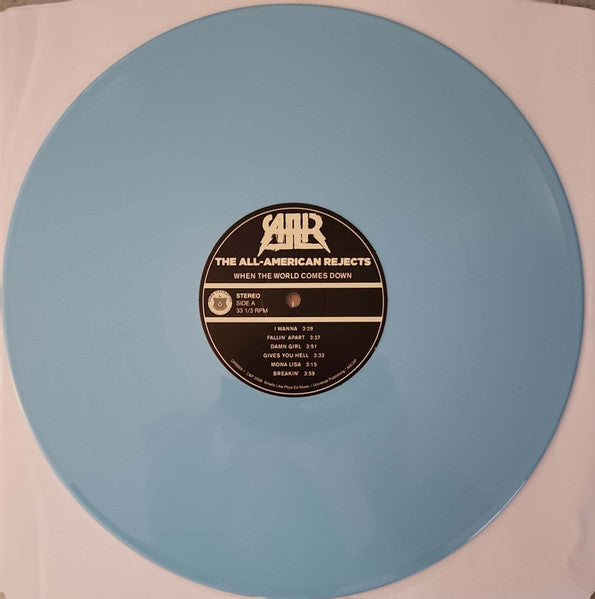 The All-American Rejects : When The World Comes Down (LP, Album, RE, Blu + Flexi, 7", S/Sided, Pic + Ltd)