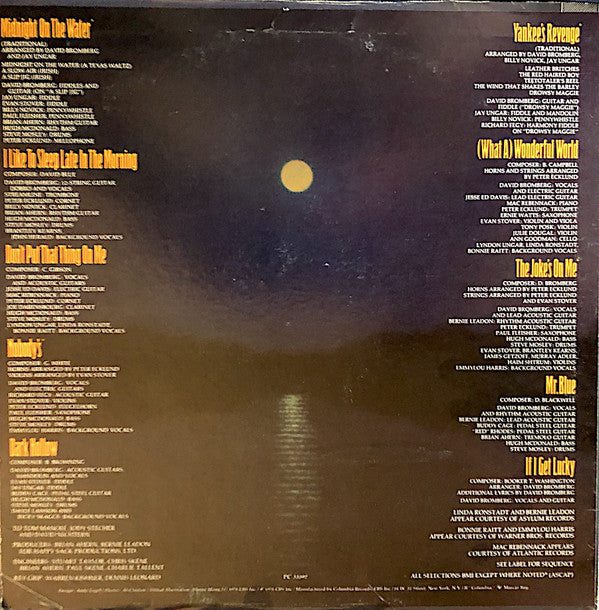 David Bromberg Band : Midnight On The Water (LP, Album, Promo)