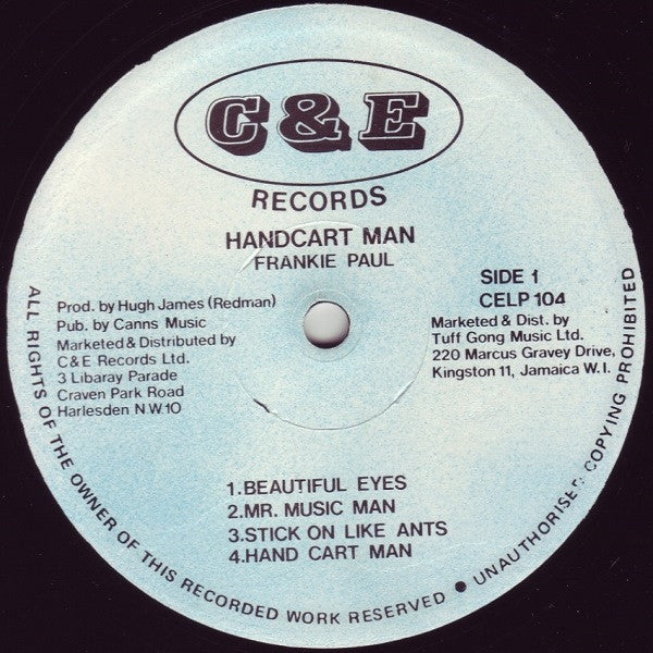 Frankie Paul : Hand Cart Man (LP, Album)