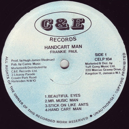 Frankie Paul : Hand Cart Man (LP, Album)