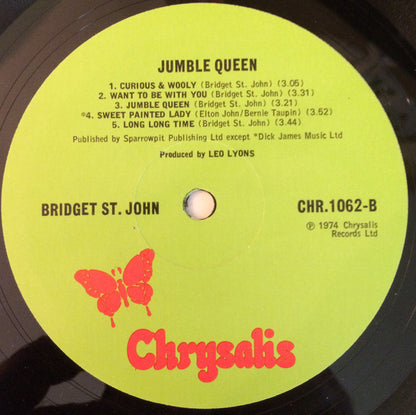 Bridget St. John : Jumble Queen (LP, Album)