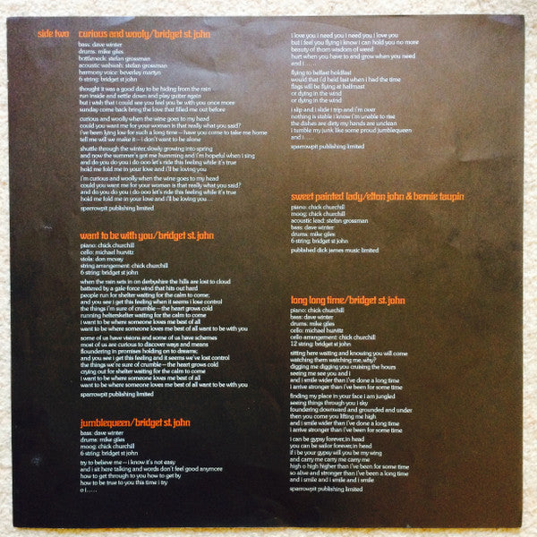 Bridget St. John : Jumble Queen (LP, Album)