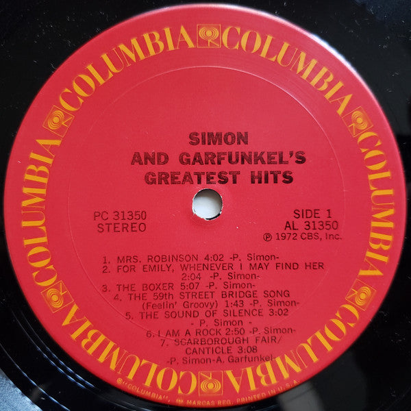 Simon & Garfunkel : Simon And Garfunkel's Greatest Hits (LP, Comp, RE)