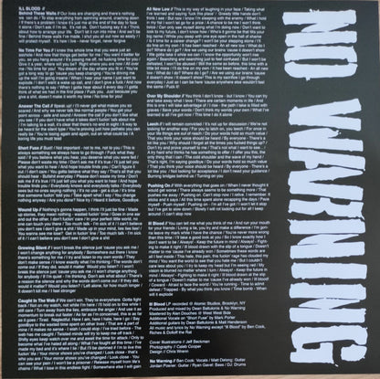 No Warning : Ill Blood (12", Ltd, Sil)