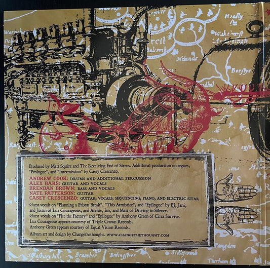 The Receiving End Of Sirens : Between The Heart And The Synapse (2xLP, Album, Ltd, RP, Gre)
