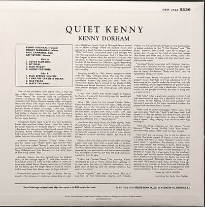 Kenny Dorham : Quiet Kenny (LP, Album, Ltd, M/Print, RE, RP, 180)
