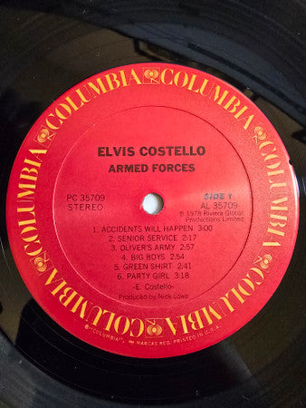 Elvis Costello And The Attractions* : Armed Forces (LP, Album, Car)
