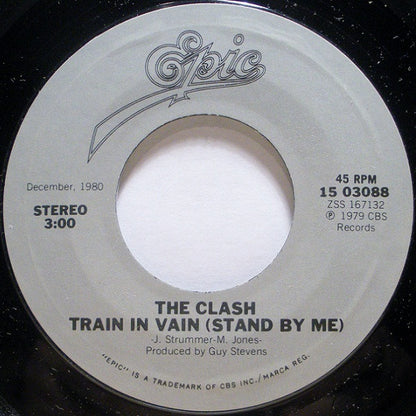 The Clash : Train In Vain / London Calling (7", Single, RE)