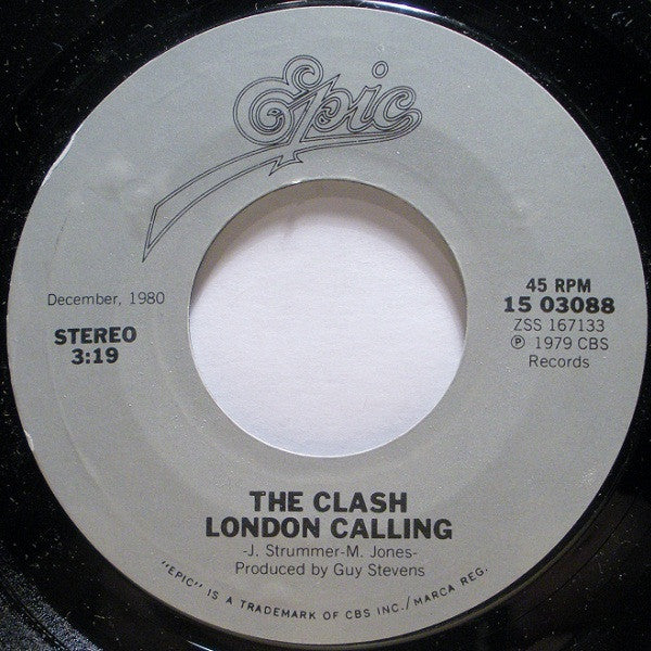 The Clash : Train In Vain / London Calling (7", Single, RE)