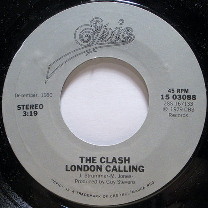 The Clash : Train In Vain / London Calling (7", Single, RE)