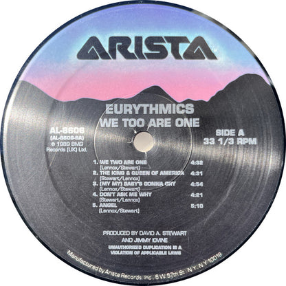 Eurythmics : We Too Are One (LP, Album, Spe)