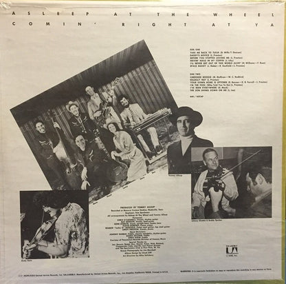 Asleep At The Wheel : Comin' Right At Ya (LP, Album)