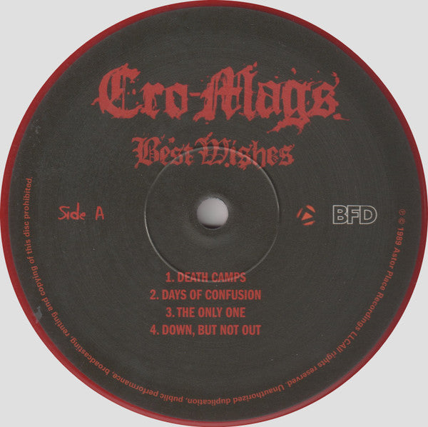 Cro-Mags : Best Wishes (LP, Album, Ltd, RE, Red)