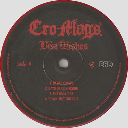 Cro-Mags : Best Wishes (LP, Album, Ltd, RE, Red)
