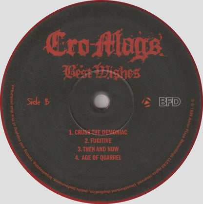 Cro-Mags : Best Wishes (LP, Album, Ltd, RE, Red)