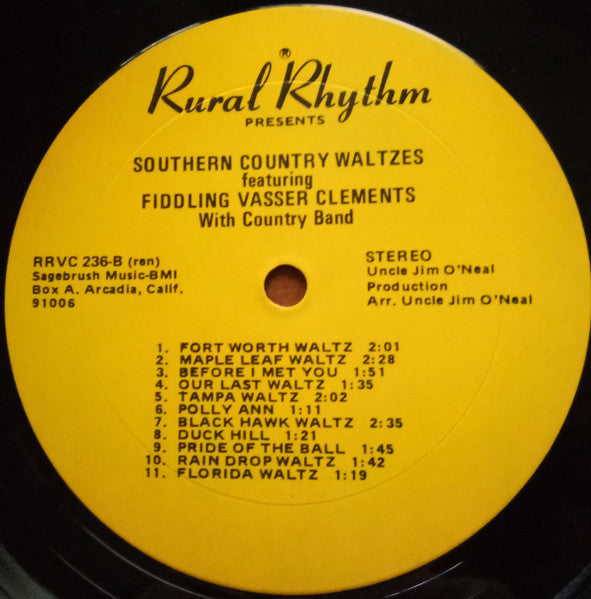 Vassar Clements : Southern Country Waltzes (LP, Mis)