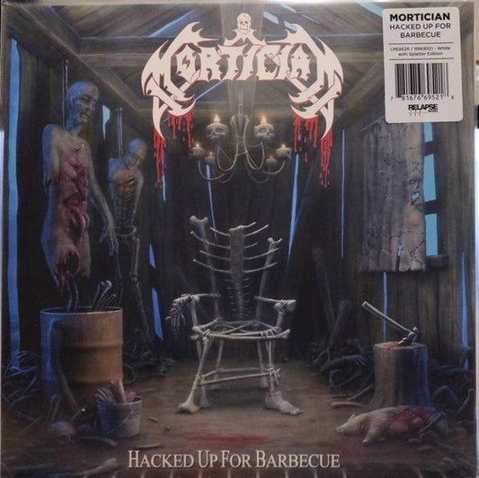 Mortician : Hacked Up For Barbecue (2x12", Album, RE, Whi)