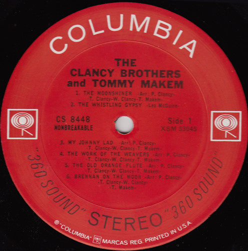 The Clancy Brothers And Tommy Makem* With Pete Seeger, Bruce Langhorne : A Spontaneous Performance Recording! The Clancy Brothers And Tommy Makem (LP, Album, RP)