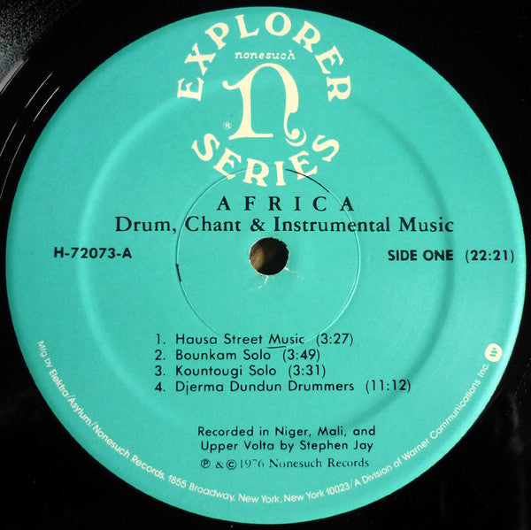 Stephen Jay* : Africa - Drum, Chant & Instrumental Music (LP, Album)
