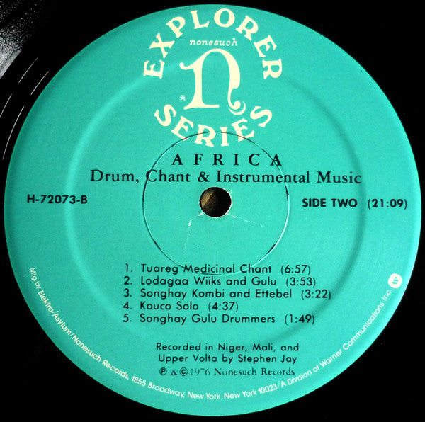 Stephen Jay* : Africa - Drum, Chant & Instrumental Music (LP, Album)