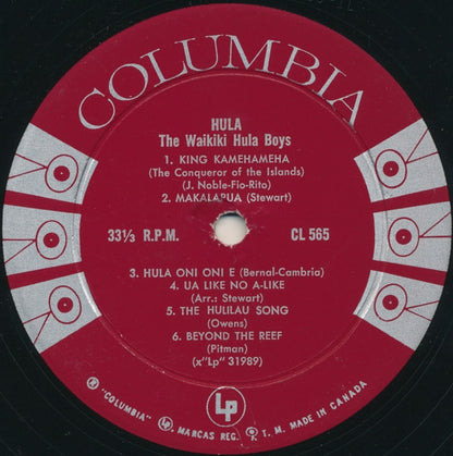 The Waikiki Hula Boys : Hula (LP, Album)