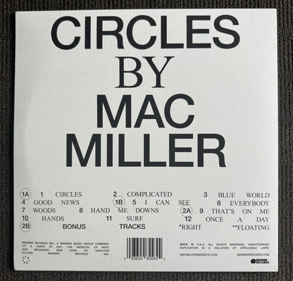 Mac Miller : Circles (2xLP, Album, Ltd, RE, Sil)