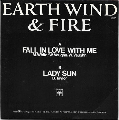 Earth, Wind & Fire : Fall In Love With Me (7", Single)