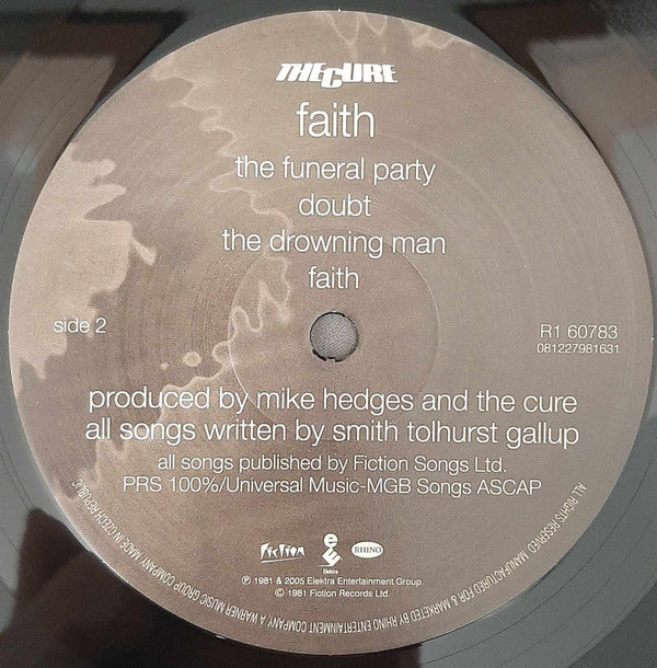 The Cure : Faith (LP, Album, RE, RM, RP, 180)