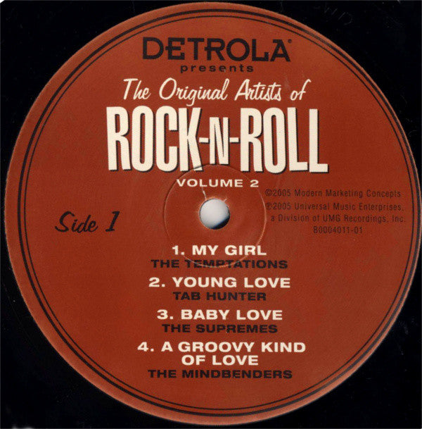 Various : Detrola Presents The Original Artists Of Rock-N-Roll Volume 2 (LP, Comp, Ltd, Promo)