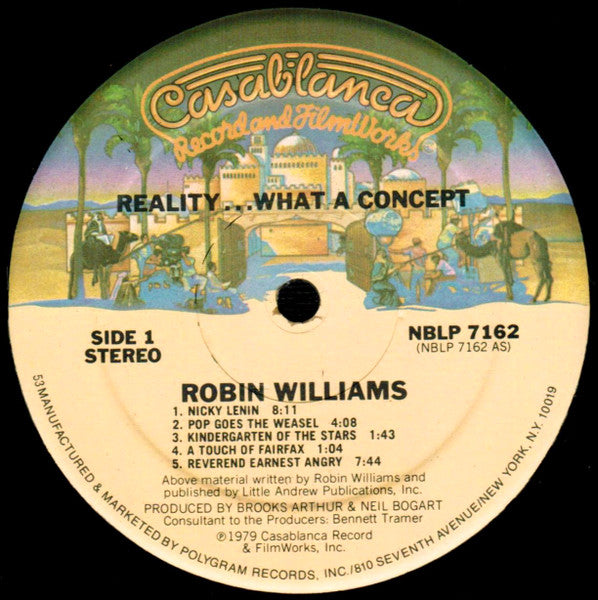 Robin Williams : Reality... What A Concept (LP, Album, RP, 53 )
