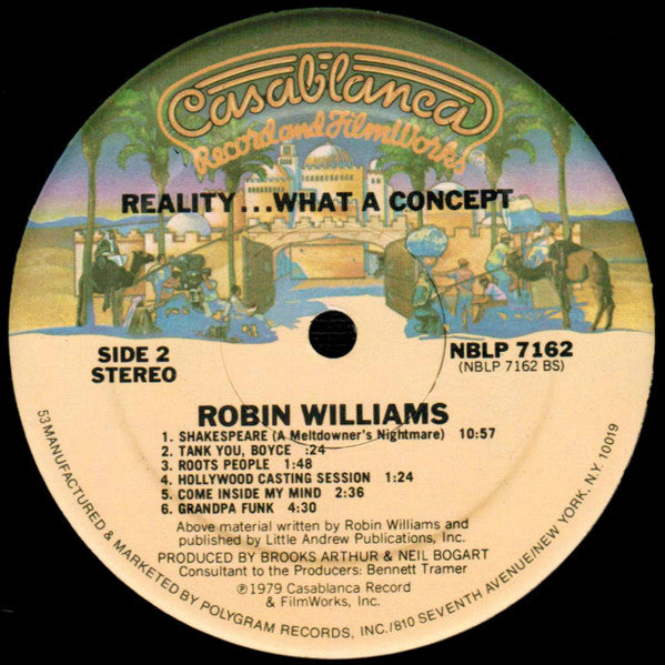 Robin Williams : Reality... What A Concept (LP, Album, RP, 53 )