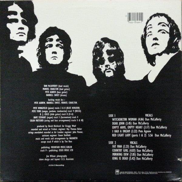 Nazareth (2) : Nazareth (LP, Album, RE)
