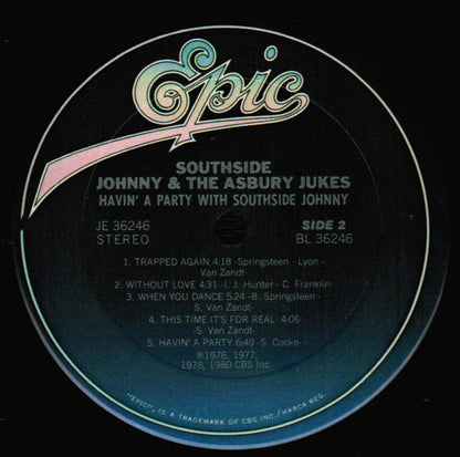 Southside Johnny & The Asbury Jukes : Havin' A Party With Southside Johnny (LP, Comp, Pit)