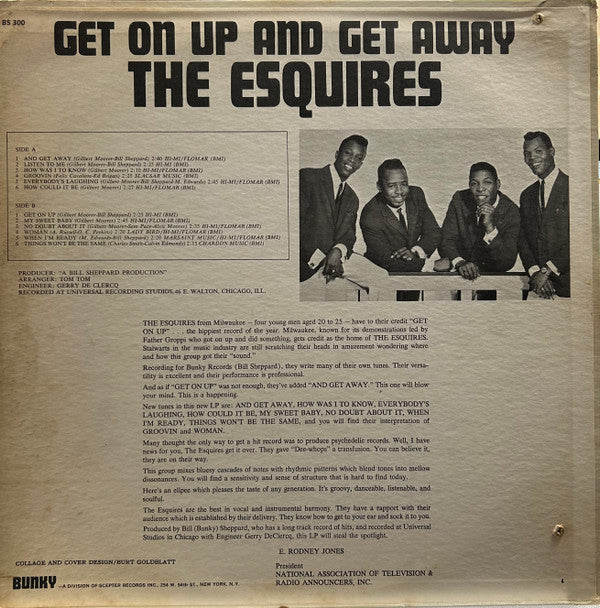 The Esquires : Get On Up And Get Away (LP, Album, Ter)