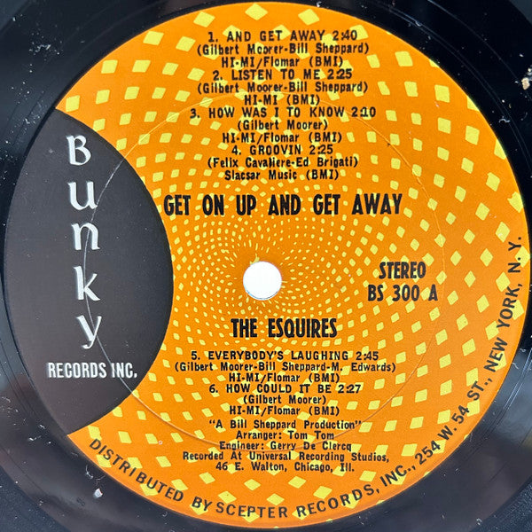 The Esquires : Get On Up And Get Away (LP, Album, Ter)