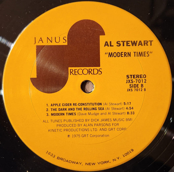 Al Stewart : Modern Times (LP, Album, Uni)