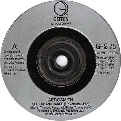 Aerosmith : Shut Up And Dance (7", Gat)