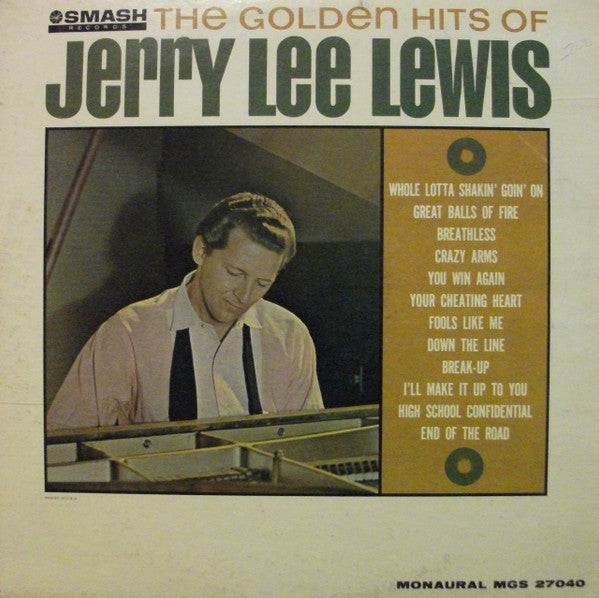 Jerry Lee Lewis : The Golden Hits Of Jerry Lee Lewis (LP, Album, Mono)