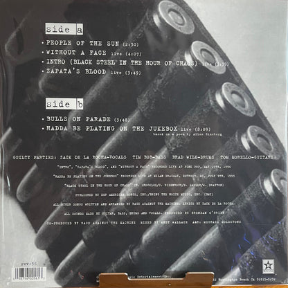 Rage Against The Machine : People Of The Sun EP (10", EP, RE, RP, Gre)