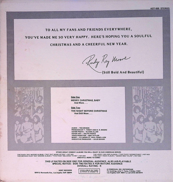 Rudy Ray Moore : The Rudy Ray Moore Christmas Album - Merry Christmas, Baby (LP, Album)
