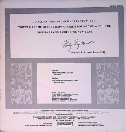 Rudy Ray Moore : The Rudy Ray Moore Christmas Album - Merry Christmas, Baby (LP, Album)