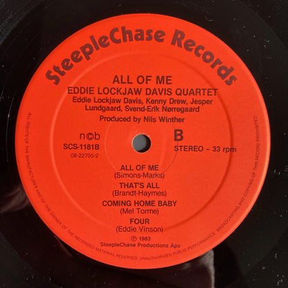 Eddie Lockjaw Davis Quartet : All Of Me (LP, Album)