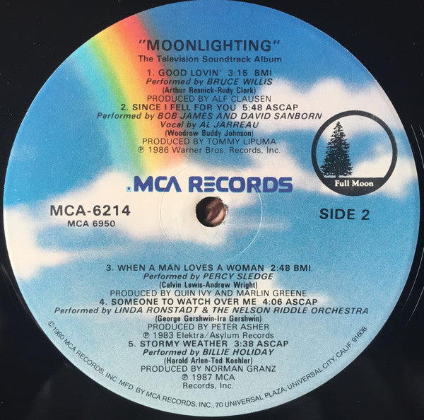 Various : Moonlighting (The Television Soundtrack Album) (LP, Album, Glo)