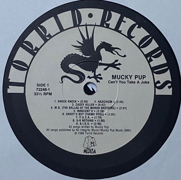Mucky Pup : Can't You Take A Joke? (LP, Album, Rai)