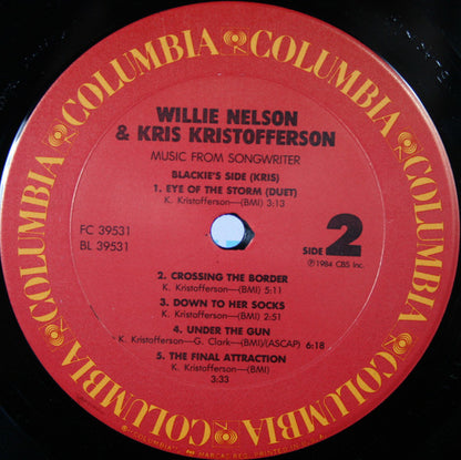 Willie Nelson & Kris Kristofferson : Music From Songwriter (LP, Album)