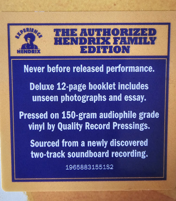 Jimi Hendrix Experience* : Hollywood Bowl August 18, 1967 (LP, Album, 150)