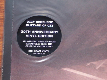 Ozzy Osbourne : Blizzard Of Ozz (LP, Album, RE, RM, 180)